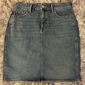 Old Navy Denim High-Waisted Midi Skirt